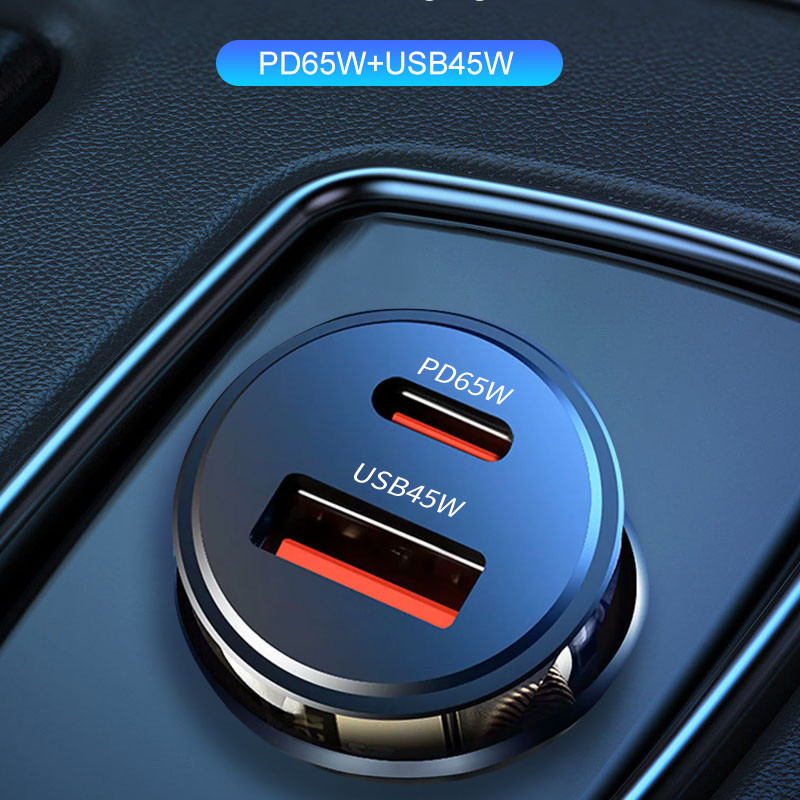 Cigar Lighter Plug Multiple Socket Usb Charger 110W Power Output Fm Transmitter Modulator Hands Free