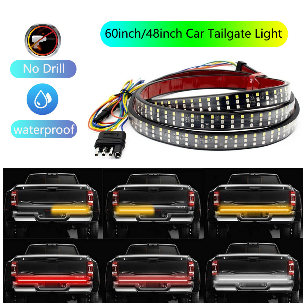 120 150Cm LED Lampu Belakang Mobil Strip Lampu Sinyal Belok Lampu Rem Mundur Bar Lampu Belakang Mobi