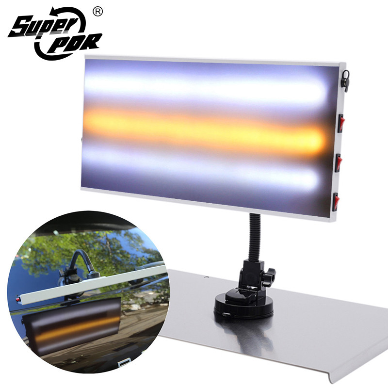 Alat Super PDR Reflektor Penyok LED Lampu Pdr Lampu Papan Garis Alat Perbaikan Penyok Detektor Penyo