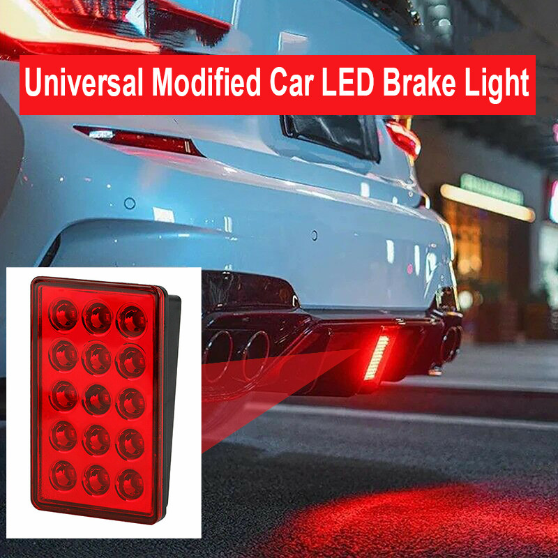 Lampu Rem Mobil Led Baru 15LED F1 Gaya Universal Shell Lampu Pilot Spoiler Belakang Mobil Lampu Rem 