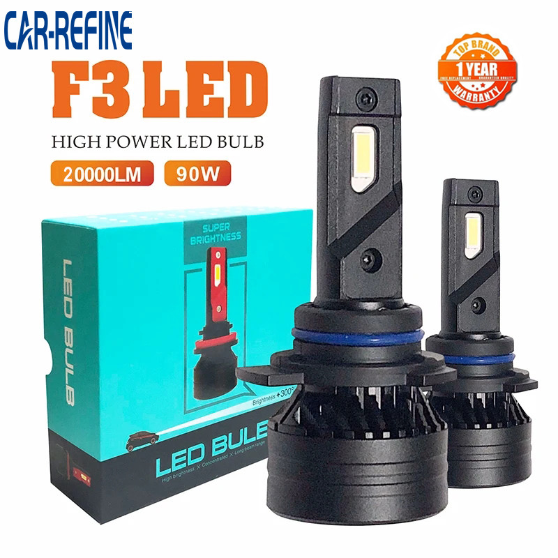 F3 Led 90W 2000LM H1 H7 H11 Lampu Depan LED Mobil Bohlam Lampu Kabut H7 H11 9005 9006 H3 H1 9012 Kit