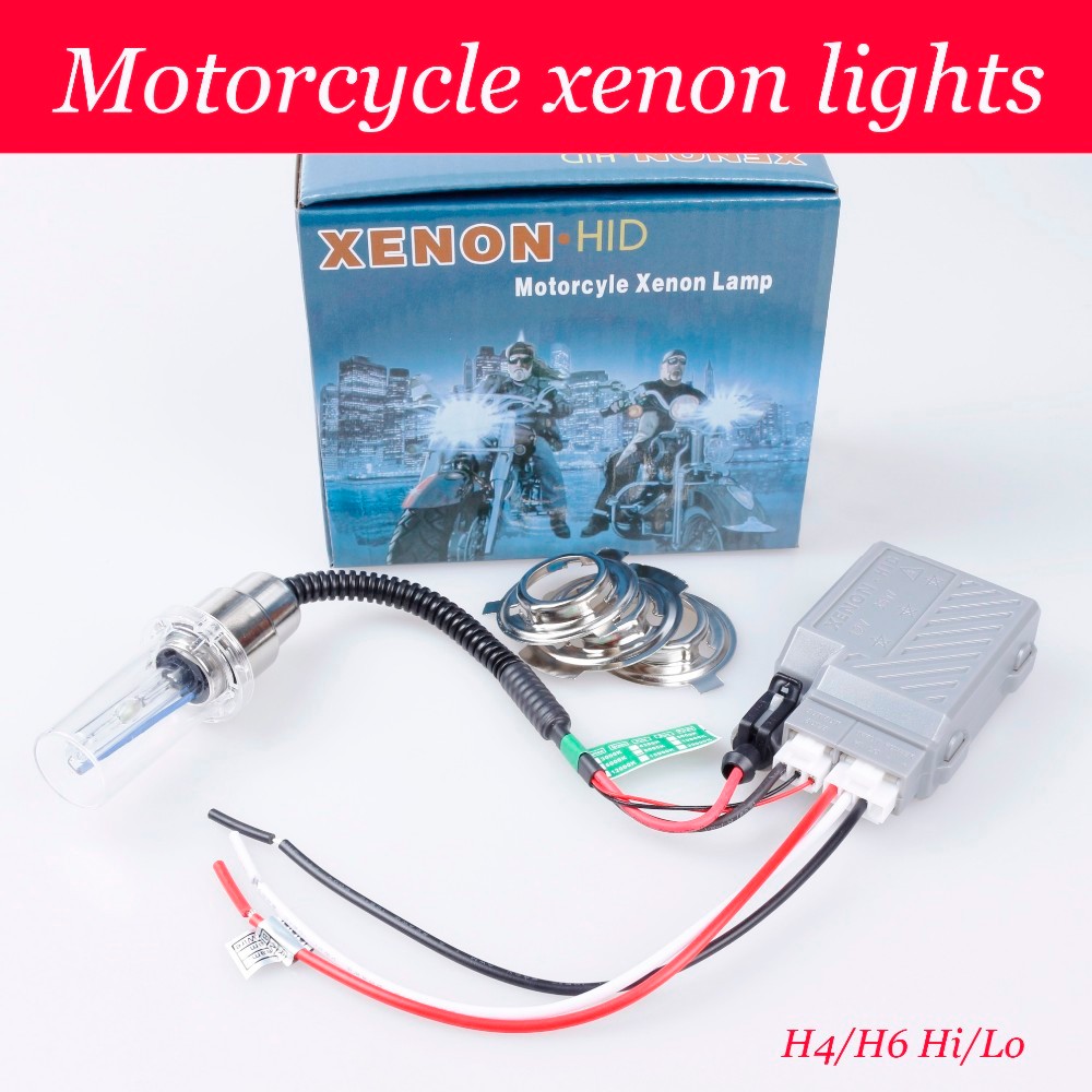 Carro Freeship Kit Xenon Hid Sepeda Motor untuk Hid H6/H4 Lampu Motor Hi/Rendah 12V 35W 4300K ​​5000