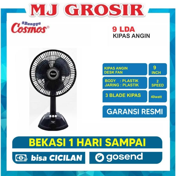 KIPAS ANGIN DESK FAN COSMOS 9 LDA 9 INCH KIPAS ANGIN DUDUK MEJA