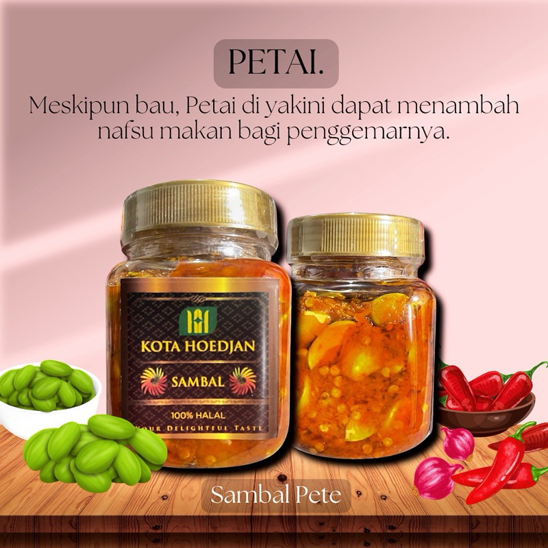

SANS [Ready Siap Kirim] Sambal Pete - Sambal Kota Hoedjan