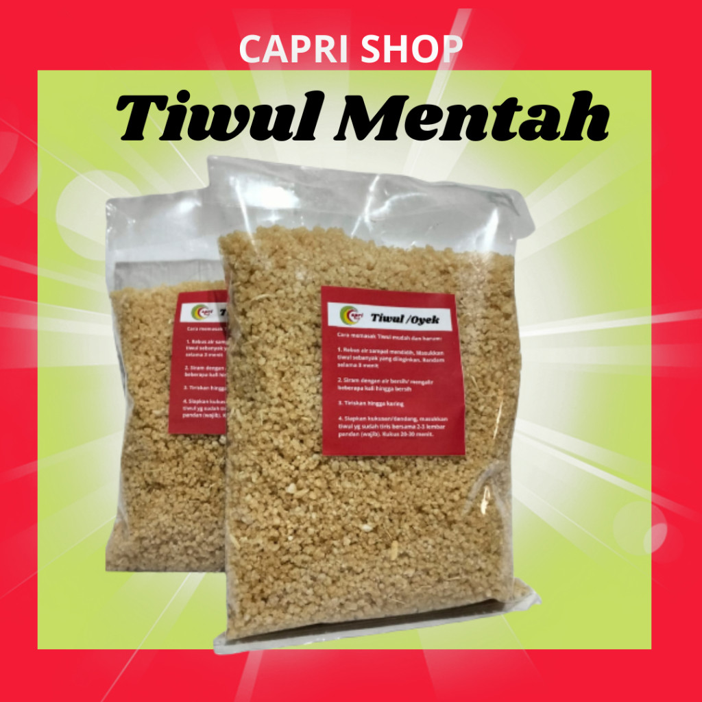 

SANS TIWUL KEBUMEN 1 KILO (isi 2 bungkus) Tiwul Instan Kering