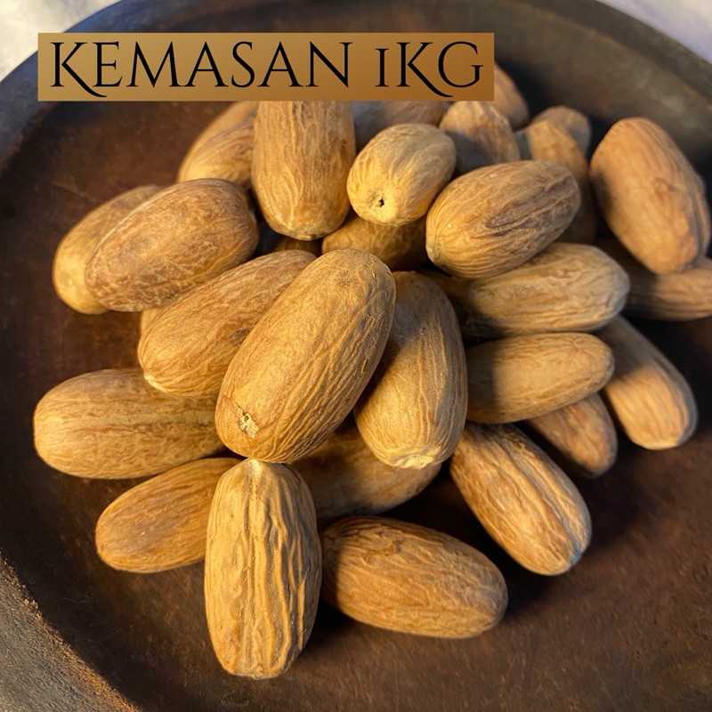 

SANS Biji Pala Lonjong 1kg / Biji Pala Panjang / Nutmeg Seed / Bumbu Masak / Rempah-rempah / Herbal