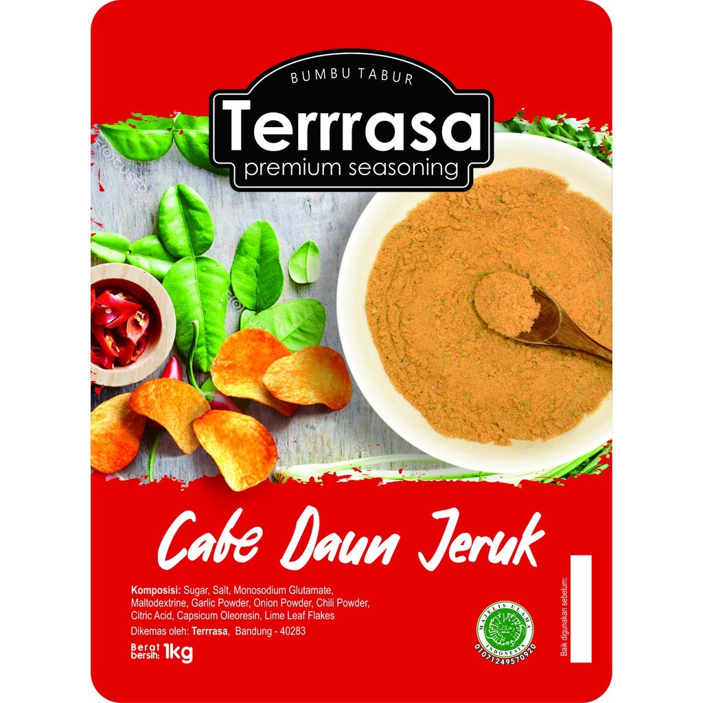 

SANS Bumbu Tabur Terrrasa Rasa Cabe Daun Jeruk 1kg Perasa Keripik