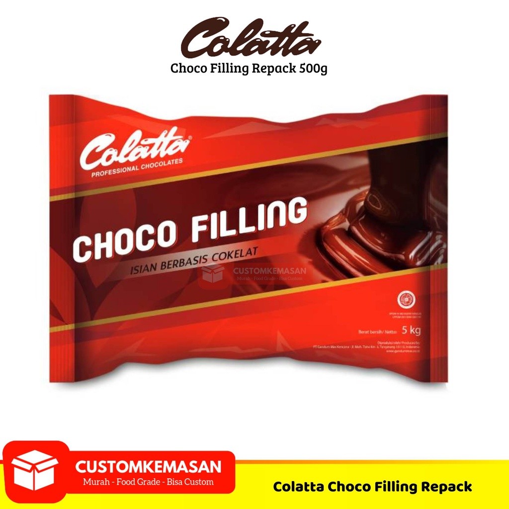 

SANS Colatta Choco Filling Repack 500g/ Filling Coklat / Coklat Collata / Choco Filling Colatta /