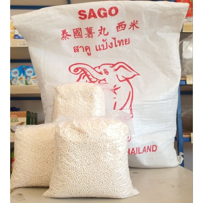 

SANS Sagu Mutiara Thailand 500Gr / Sago Thailand 500Gr / Sagu Mutiara Putih Thailand 500Gr