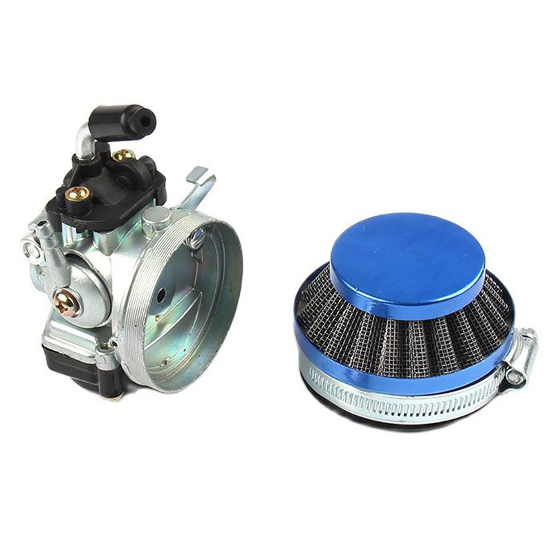 Karburator Balap dengan Filter Udara untuk Sepeda Bermotor Gas Mesin 2 Tak 49cc 60cc 80cc