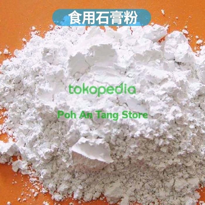 

SALE !!! GESSO WHITE GYPSUM FIBROSUM POWDER SHE KAW FEN FOOD GRADE BUBUK BAHAN READYY