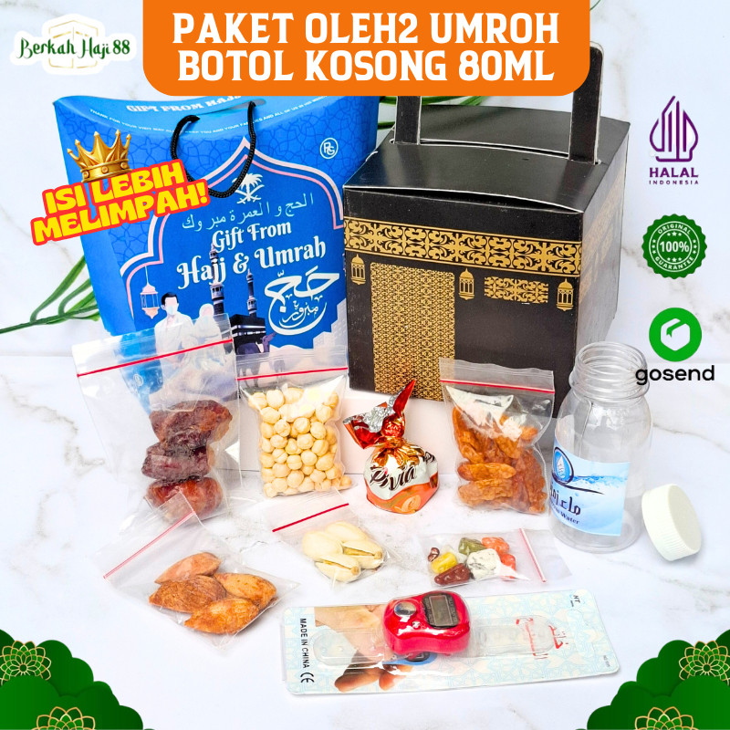 

PAKET OLEH OLEH HAJI DAN UMROH GIFT HAMPERS SOUVENIR LENGKAP DUS BEBAS PILIH BOTOL KOSONG TANPA AIR