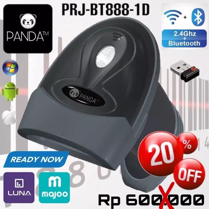 PANDA PRJ-BT888-1D WIRELESS LASER BARCODE SCANNER (BLUETOOTH+2.4G)