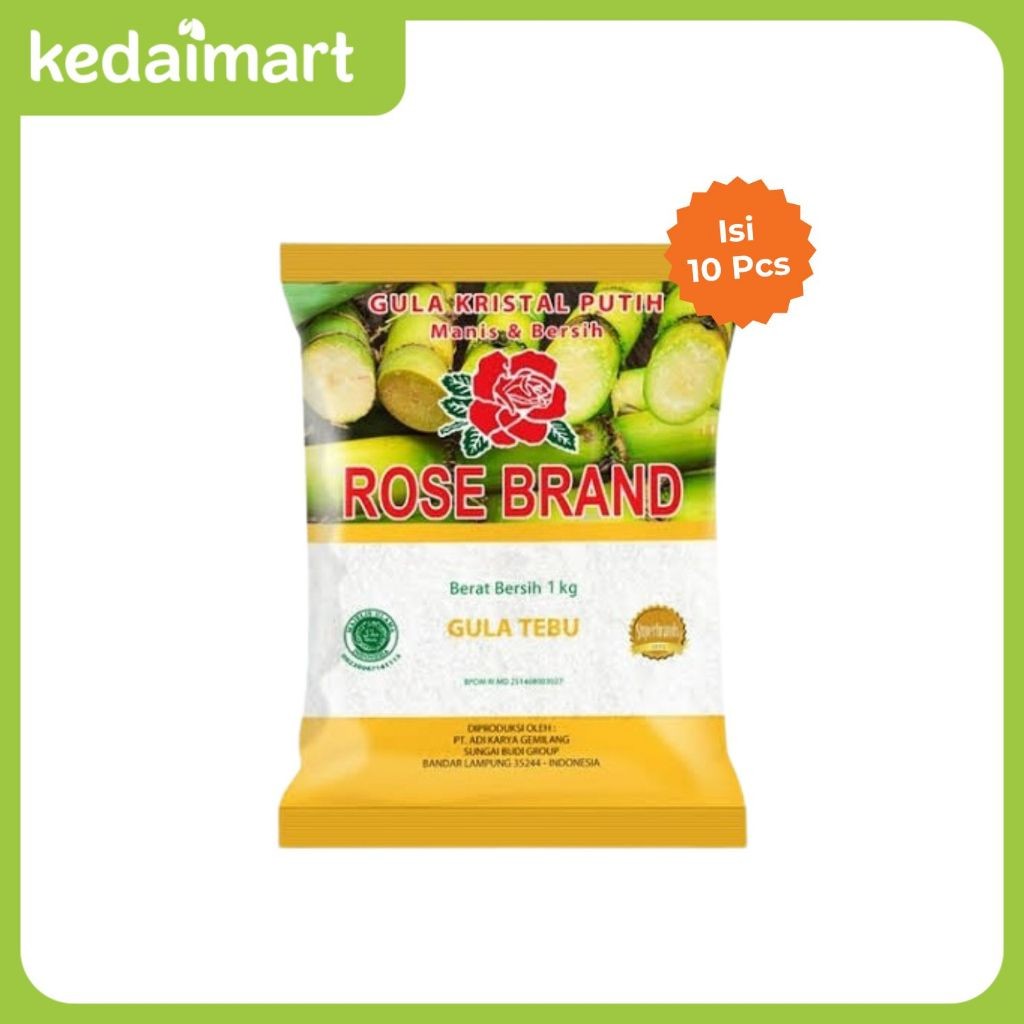 

Gula Pasir Rosend 1 kg x 10 Pcs
