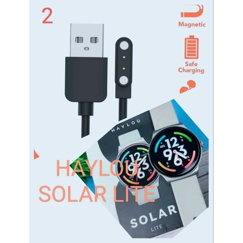 RB2233 Haylou Solar Pro LS18 Smart Watch Kabel Charger Haylou RS5 LS19 Solar Lite Solar Pro LS18 RT2