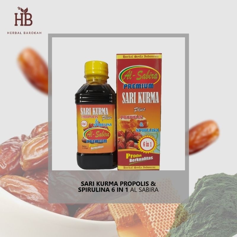 

RATU SARI KURMA AL SABIRA ORIGINAL ASLI PREMIUM plus propolis & spirulina exp Oct 2027