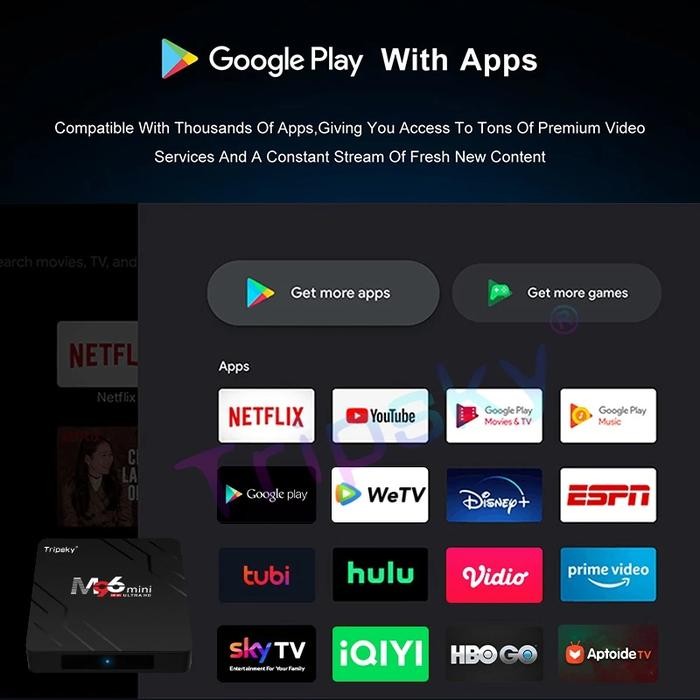 SHOFYESHOP ANDROID TV BOX ROCKCHIP 3528 M96MINI 2G +16G ANDROID 13.0 SMART TV BOX