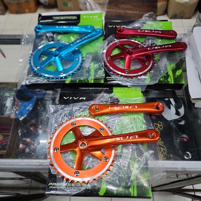 CRANK ARM FIXIE 42 T ARM 170 BCD 130 ALLOY SINGLE SPEED VIVA CRANK ARM