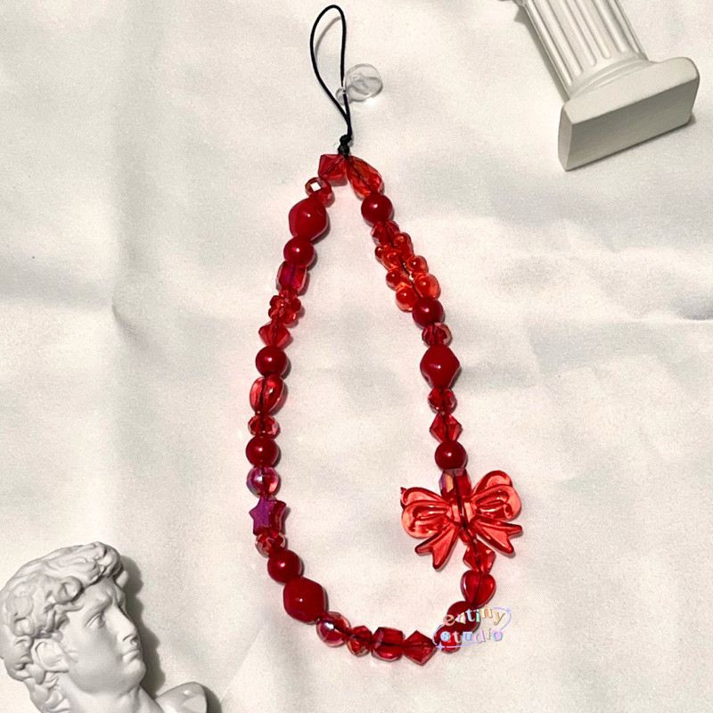 RB2233 Red Flavour Phone Strap Merah Accessories Gantungan