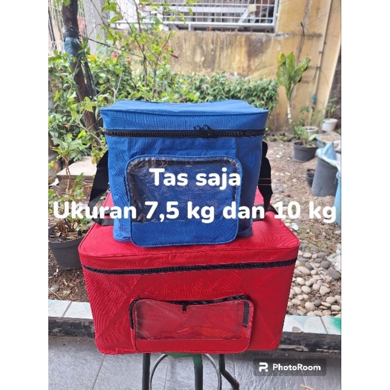 1 pc TAS SAJA 7,5 kg dan 10 kg untuk Box Styrofoam ice cream/ minuman dingin/ pemancing / cooler bag