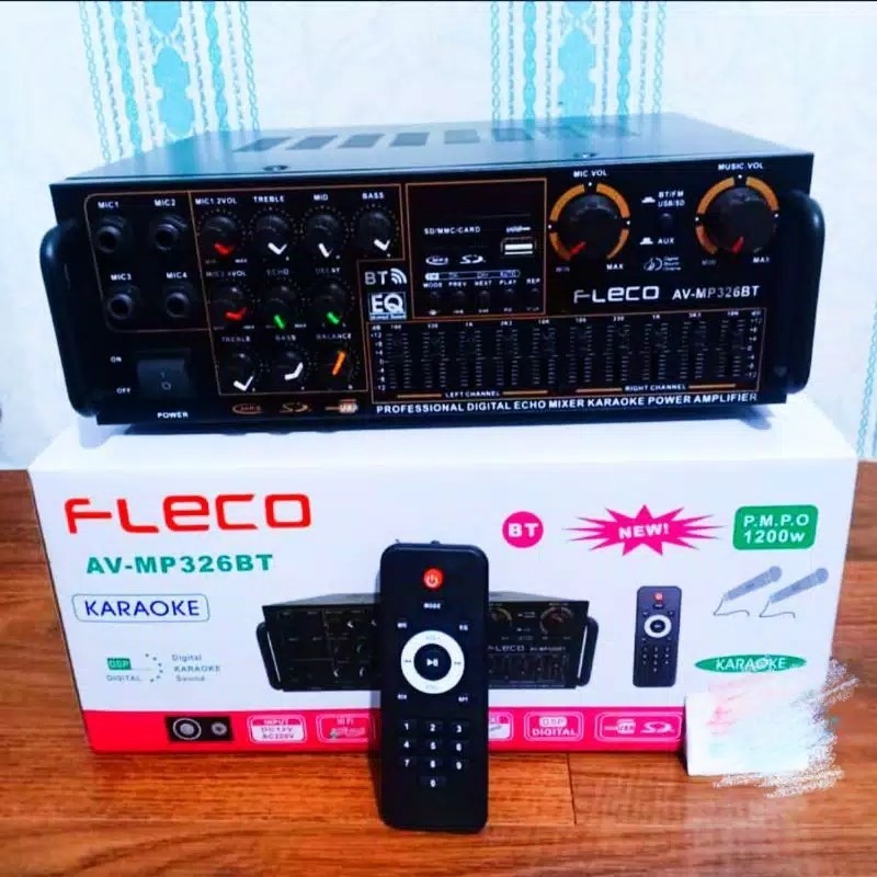 NEW PRODUCT AMPLIFIER BLUETOOTH FLECO AV-MP326BT - AMPLI DIGITAL FLECO AV-MP326BT//AMPLI KARAOKE