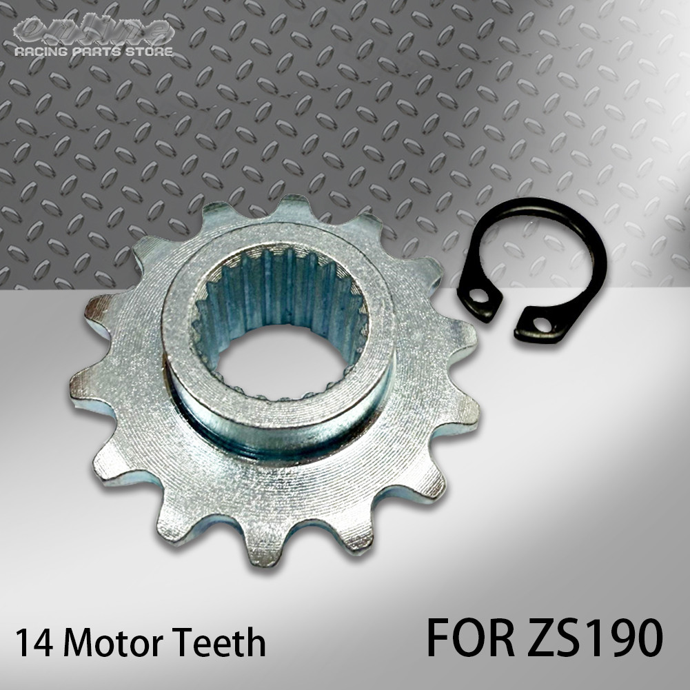 Motorcycle 14T Motor Teeth For Zs190 Zongshen 190 Horizontal Kick Starter Engine Pit Bike
