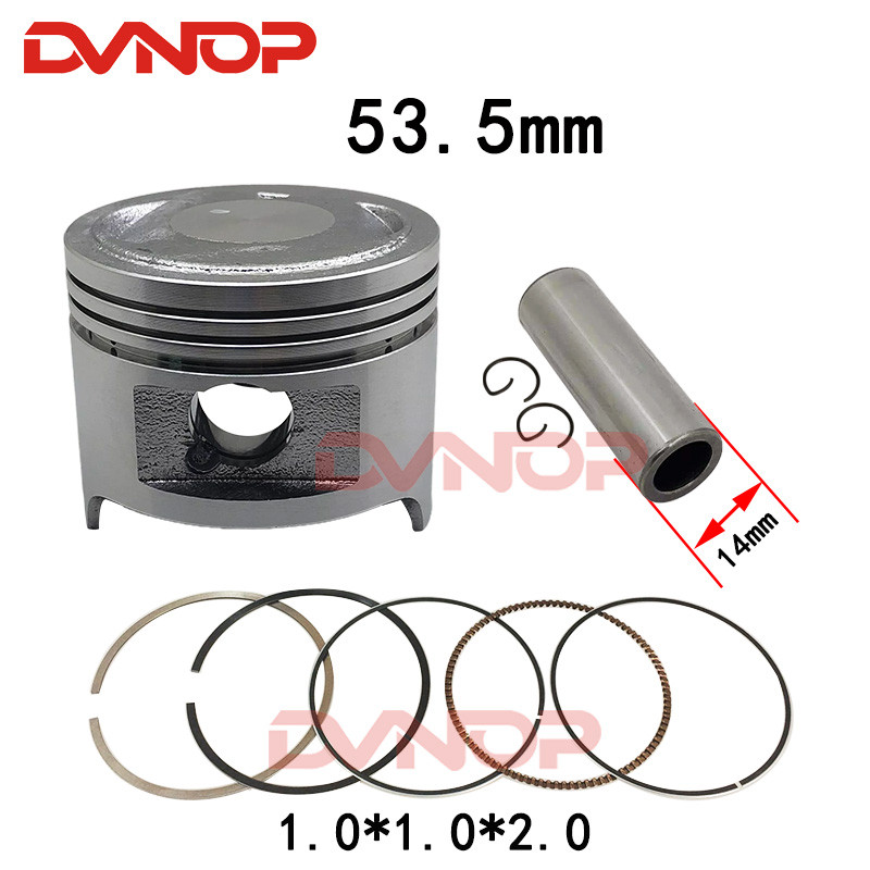 Motorcycle 53.5Mm Piston Ring 1.0*1.0*2.0Mm Gasket Set For Qingqi Suzuki Qs110 Fd110 Fd 110 110Cc