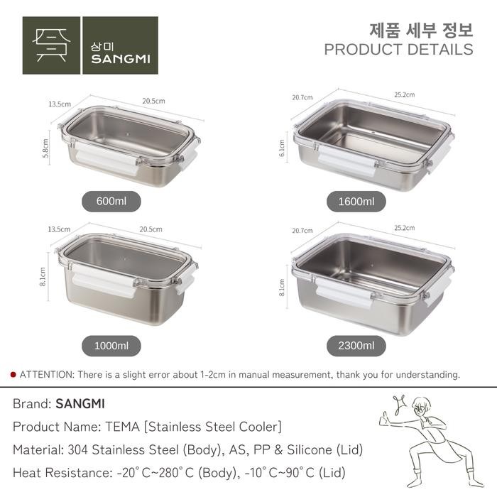 

SANGMI Lunch Box Kotak Bekal Tempat Makan Berkualitas Stainless Steel