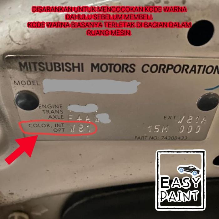 Cat Oles Silver Metallic Mitsubishi Xpander Silver Metalik