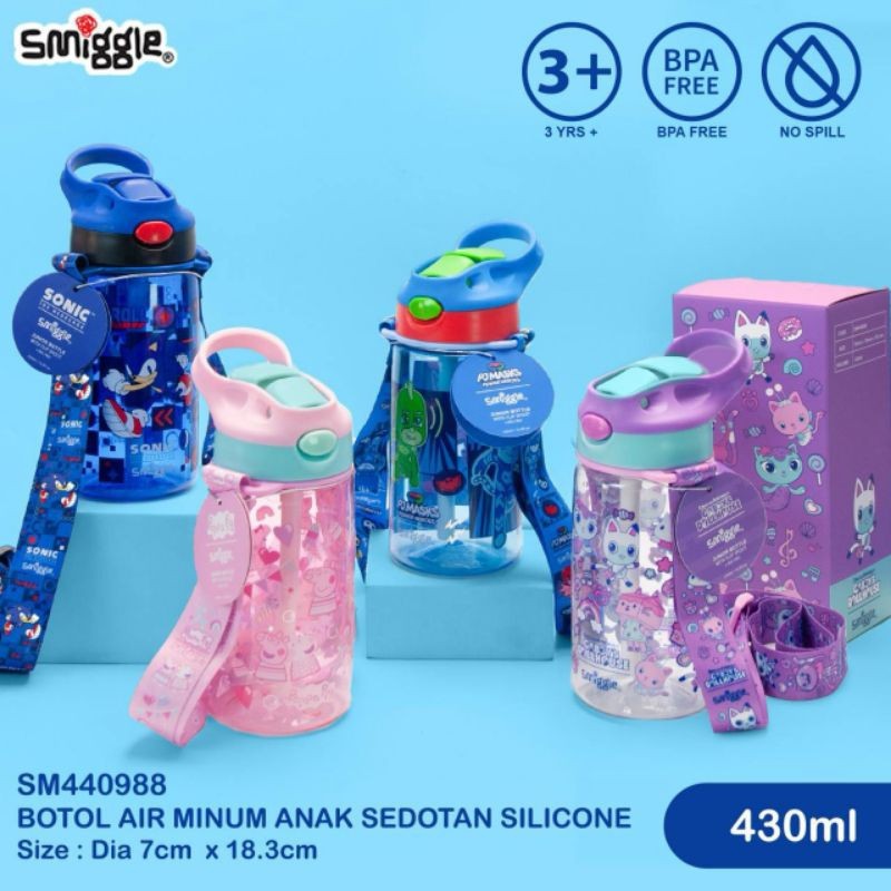 Botol minum smiggle 430ml/smiggle junior bottle