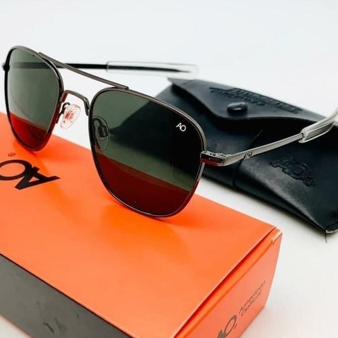 Kacamata Hitam Pria American Optical Anti Sinar Uv American Optical Skymaster Pilot Lensa Kaca