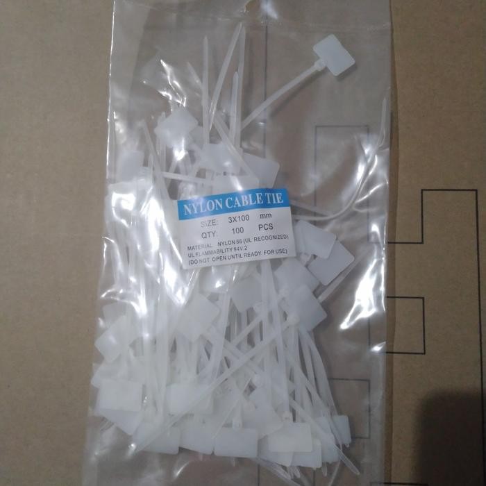 

KABEL TIES LABEL 10 CM NYLON CABLE TIE RIPET RIVET 3X100 MM