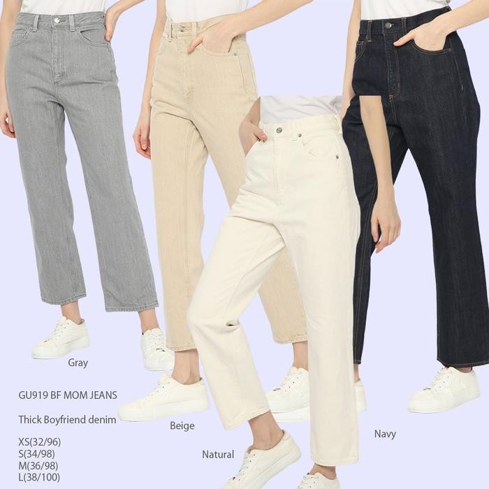 Gu 919 Bf Mom Jeans Celana Panjnag Wanita Branded