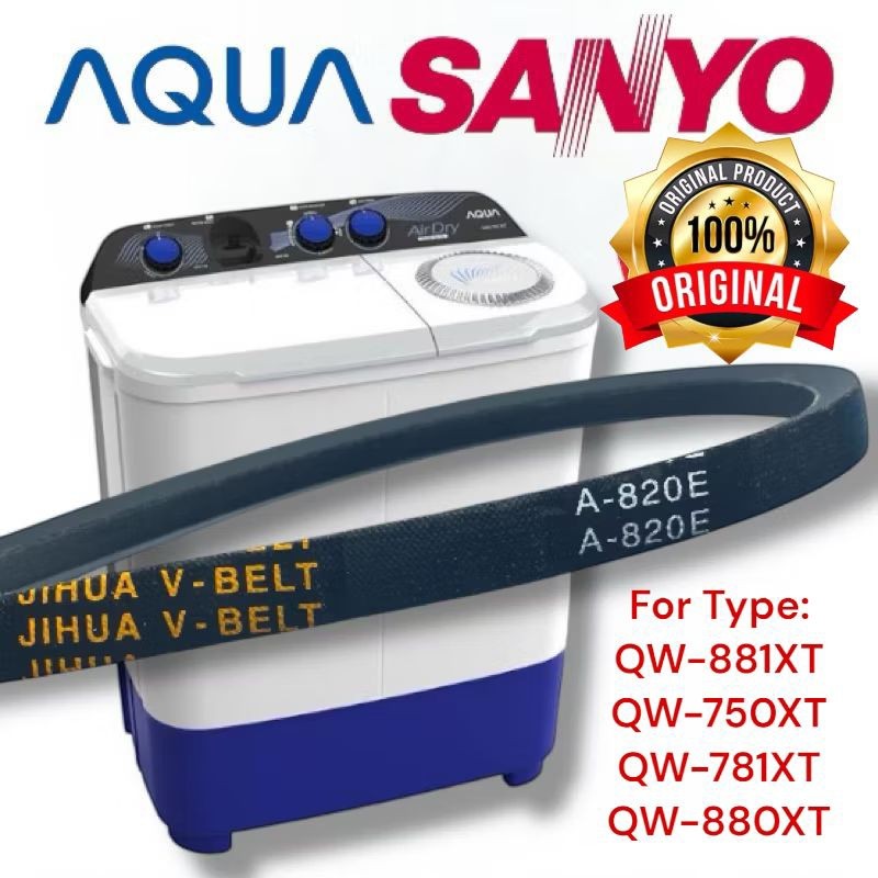 just1 VAN Belt V Belt Mesin Cuci A820E V-Belt Mesin Cuci SANYO AQUA Mesin Cuci SANYO AQUA QW-881XT