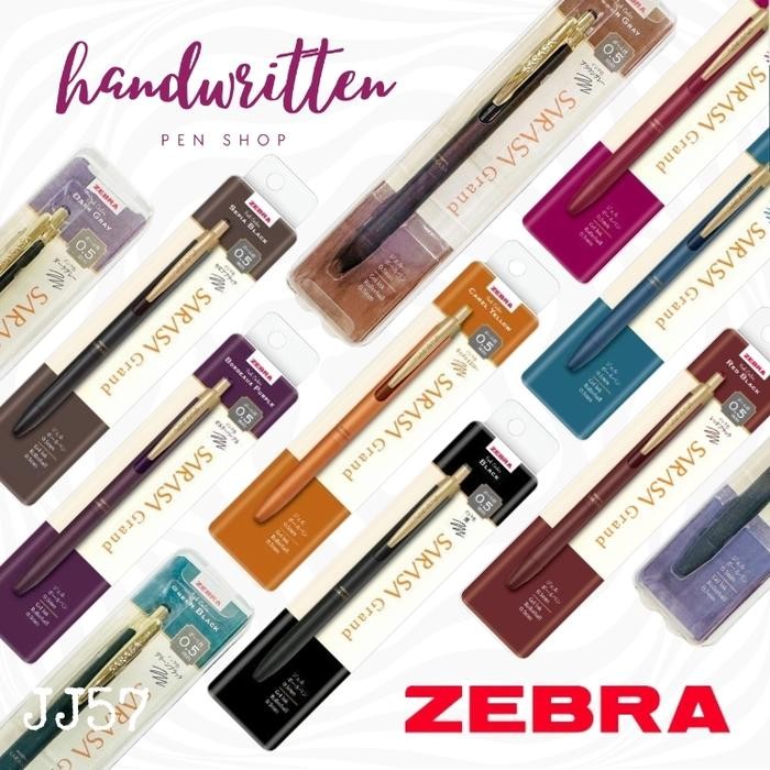 

Zebra Sarasa Grand Vintage Metal Gel Ballpoint Pen/ Pulpen Grand Sarasa