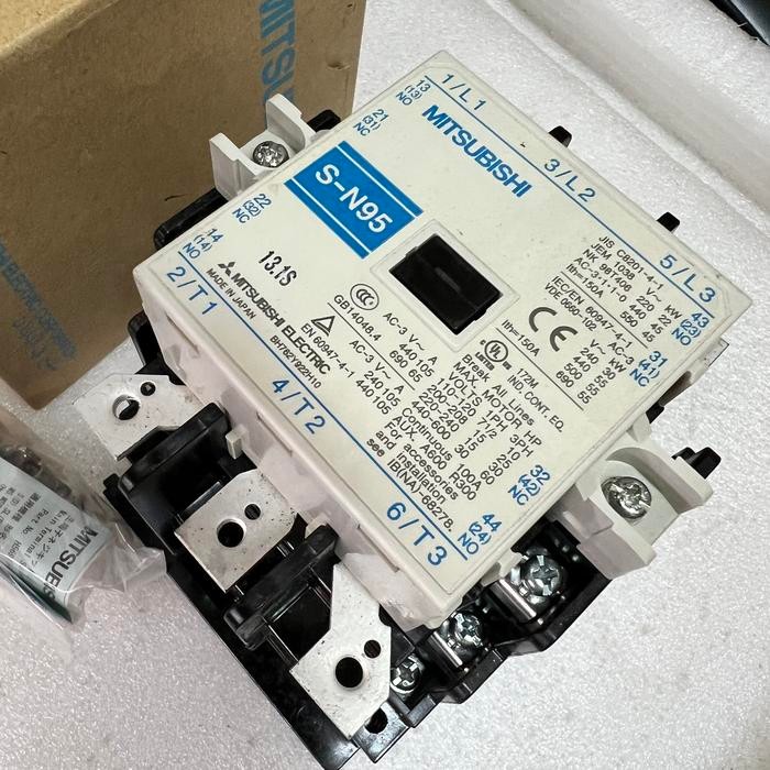 KONTAKTOR SN 95 220VOLT ORIGINAL CONTACTOR MITSUBISHI SN 95 220V KONTAKTOR MITSUBISHI ORIGINAL SN 95