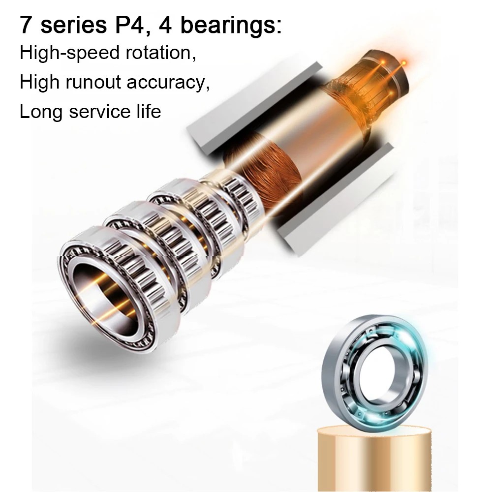 1.5KW 2.2KW 3.5KW CNC Air Cooled Spindle Motor Kit 220V 380V 24000rpm 4 Bearings CNC Router Spindle 