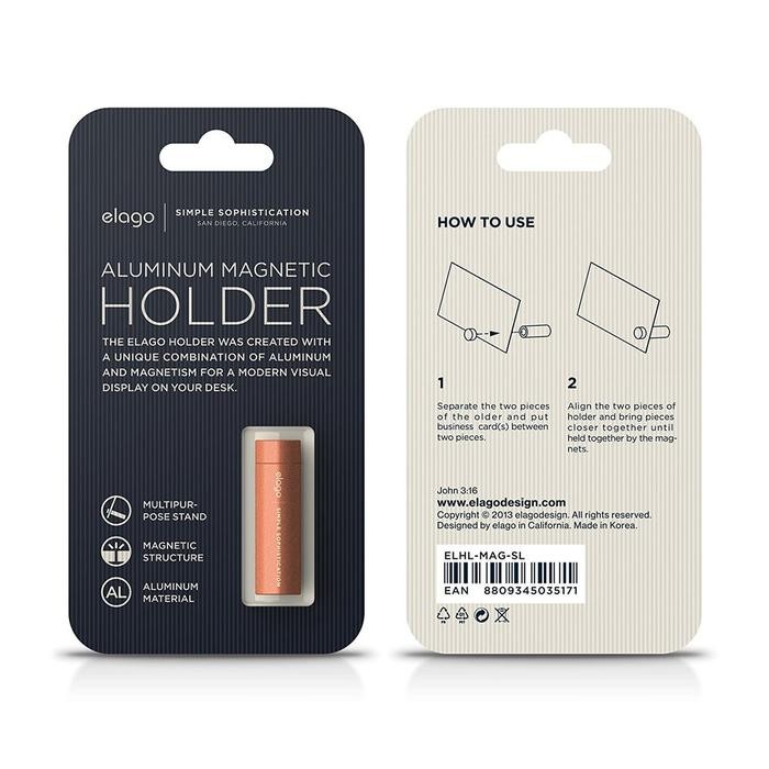 

ELAGO Aluminium Magnetic Holder for Business Card & Photos