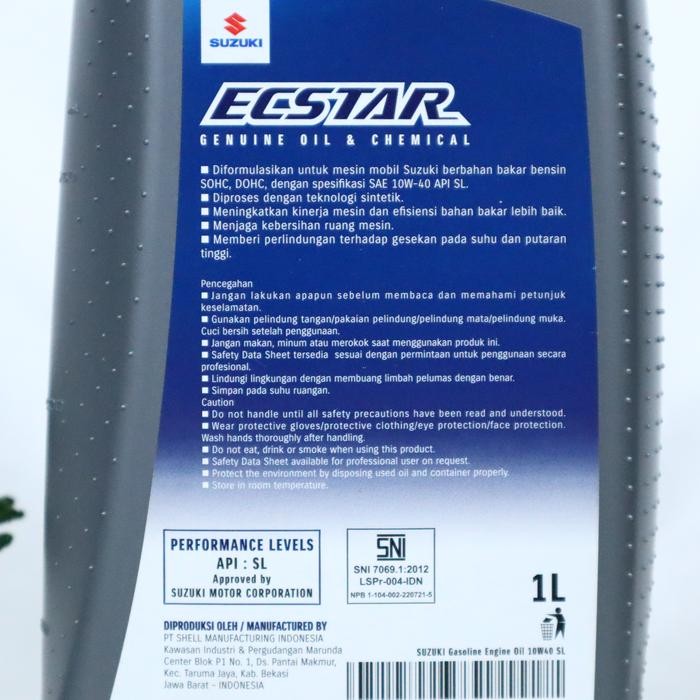 Oli Sgo Eco 10W-40 1L - Sgo Oli Eco 10W-40 - Pelumas Mesin Suzuki Sgo Kode 076