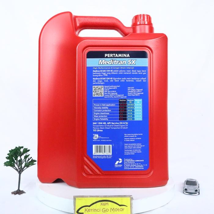 Oli Meditran Sx 10L Galon Pertamina - Oli Diesel Meditran Sx 15W-40 Kode 025