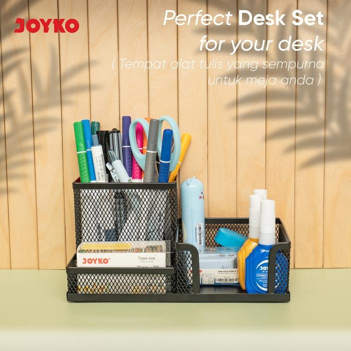 

Desk Set / Pen Holder / Tempat Alat Tulis Jaring Jala Joyko DS-20