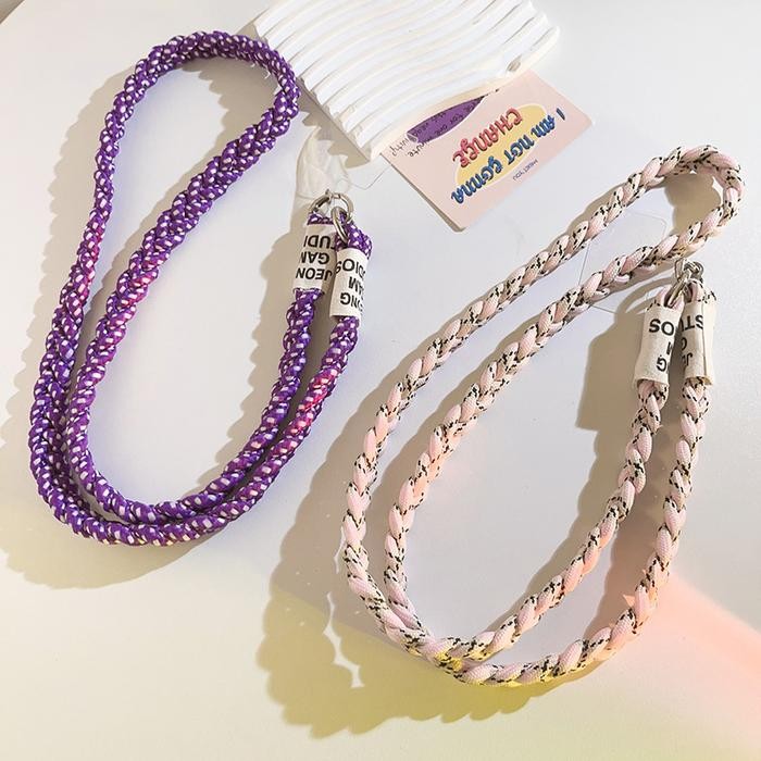 

Tali Gantungan Kalung Selempang Ponsel Jalinan Tiga Kali Lipat Lanyard Tali Hp Wanita