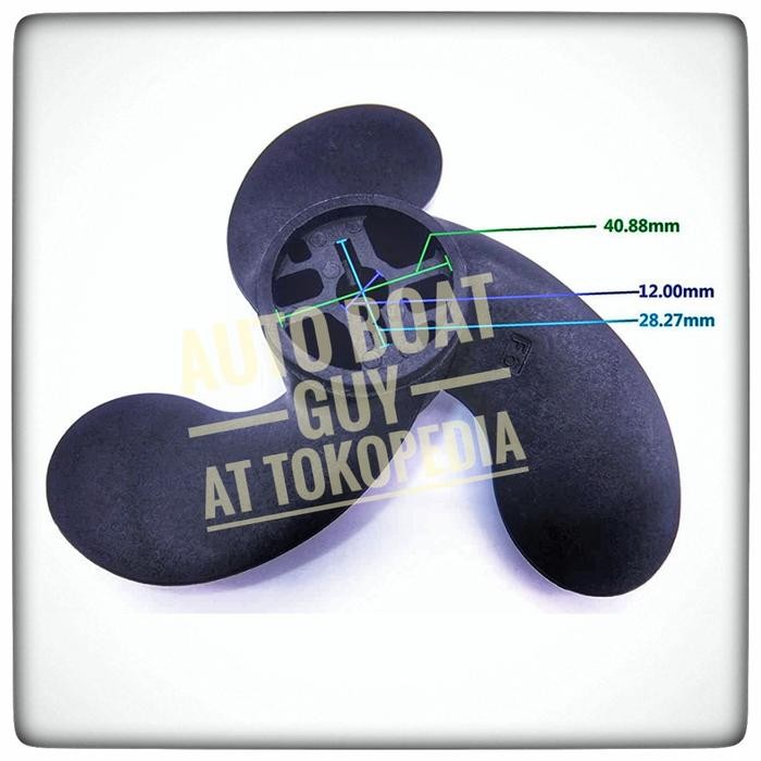 PROPELLER KIPAS MESIN TEMPEL TOHATSU 2.5 3.5 MERCURY JOHNSON 3.3 PK ( 7.4 X 5.7 ) GRATIS ONGKIR