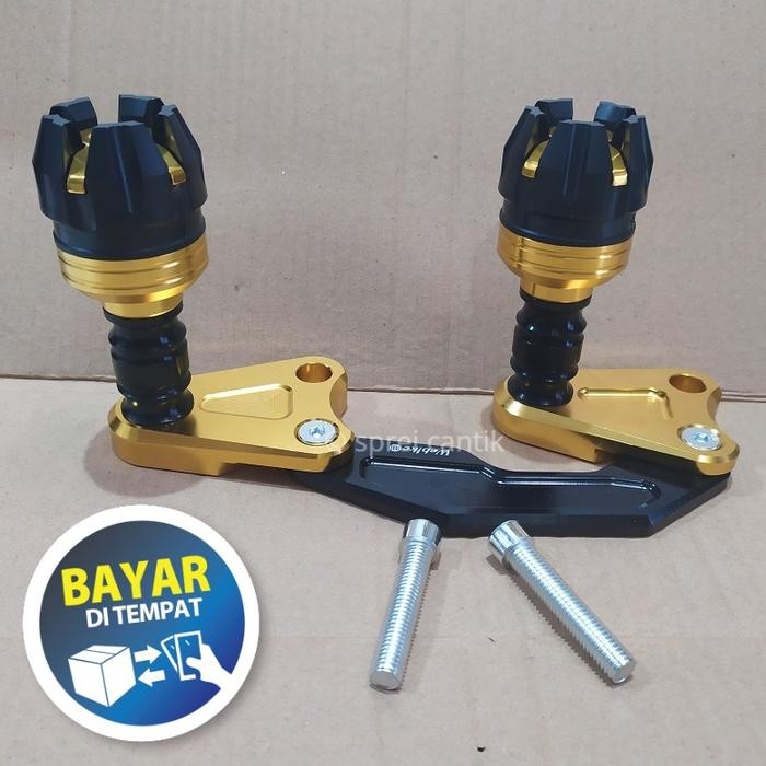 Grosir [Promo] Slider Jalu Pelindung Knalpot Nmax Aerox Lexi - Gold