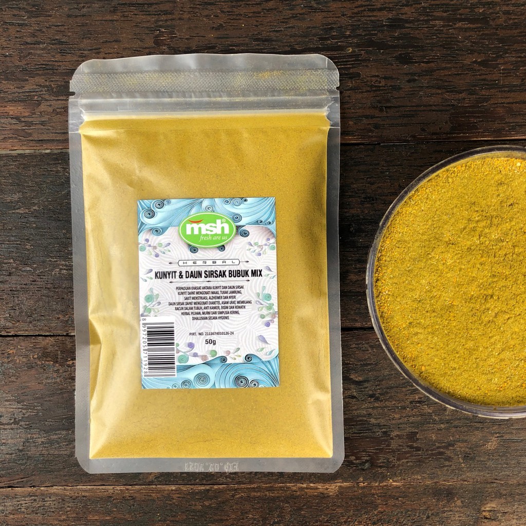

MSH Kunyit & Daun Sirsak Bubuk Mix 50 g