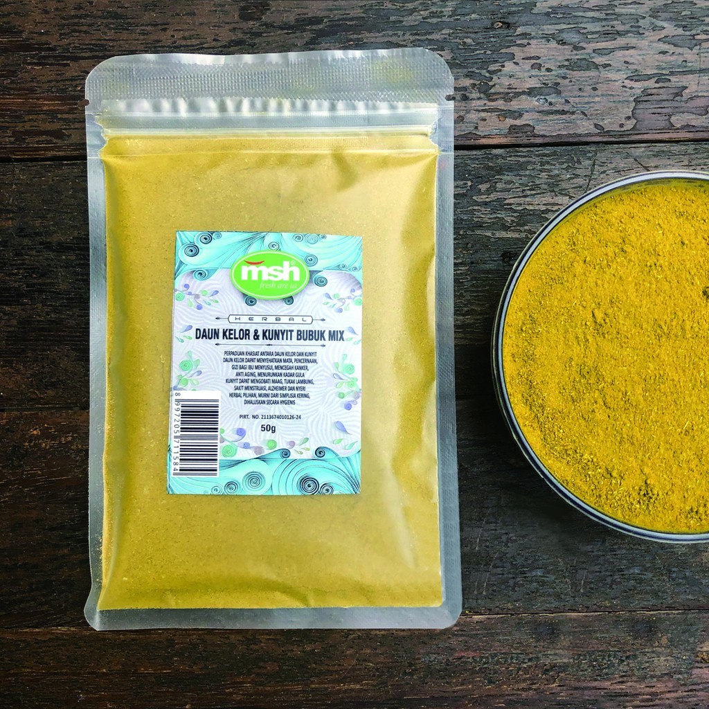 

MSH Daun Kelor & Kunyit Bubuk Mix 50 g