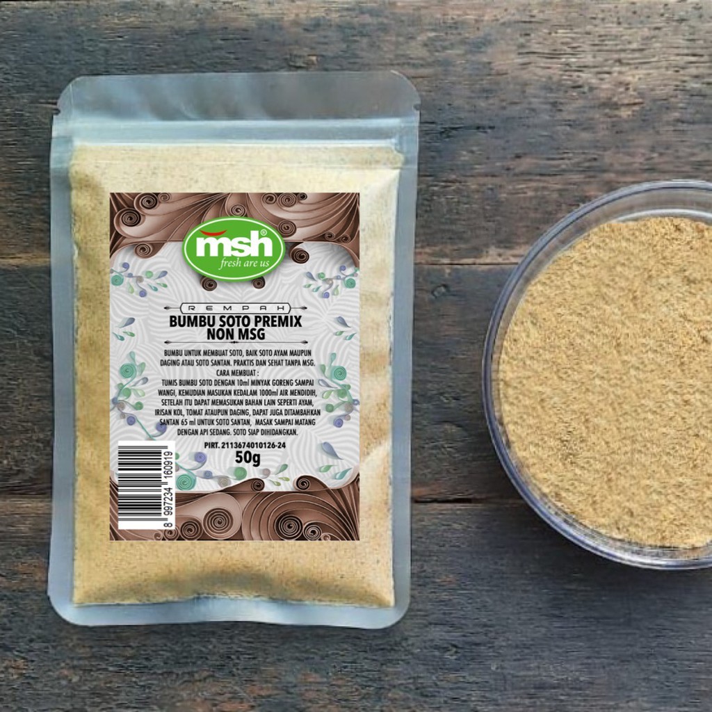 

MSH Bumbu Soto Premix Non MSG 50 g