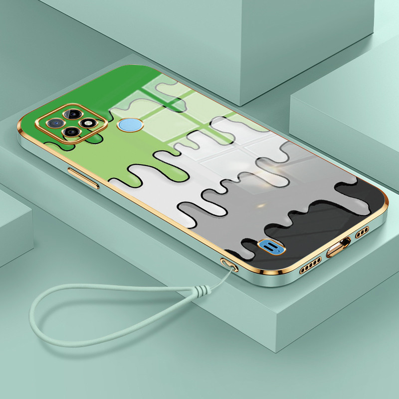 Casing Hp Untuk Realme C21 C21Y C25Y Case Casing HP warna Kesing sisi Softcase berlapis pelindung si