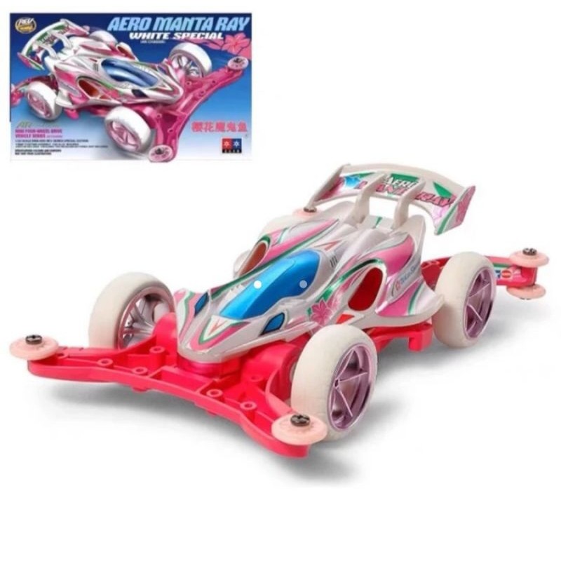 REP TAMIYA MINI 4WD DAXING AERO MANTARAY WHITE SPECIAL [ AR CHASIS ]
