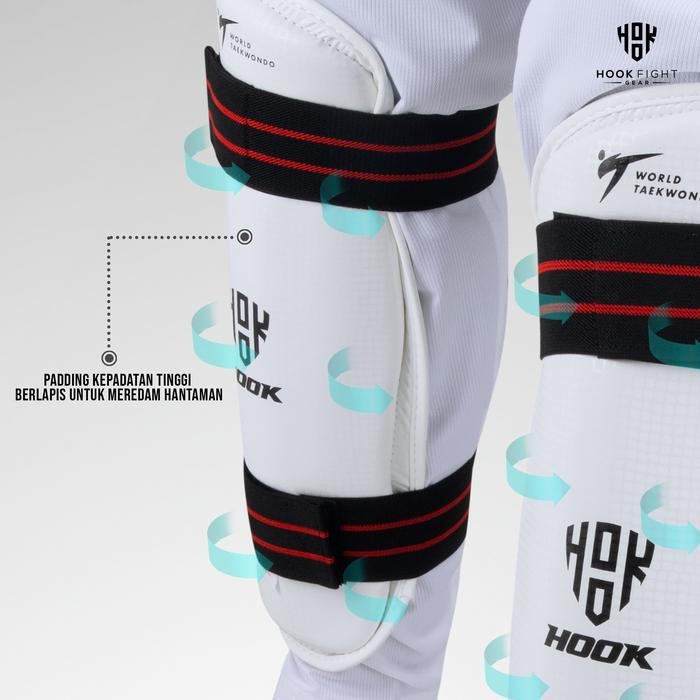 ORIGINAL.. SHIN PROTECTOR TAEKWONDO HOOK DEKER KAKI TAEKWONDO DEKER TAEKWONDO PELINDUNG KAKI
